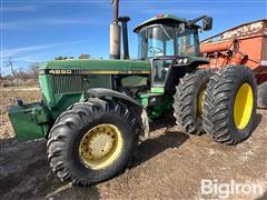 1983 John Deere 4850 MFWD Cab Tractor 