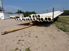 8" Plastic Irrigation Pipe On Trailer 