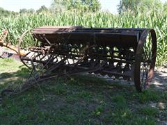 Antique 10' Steel Wheeled Drill 