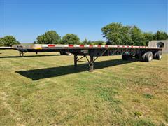 2008 Transcraft DTL-2100 Spread Axle Flatbed Trailer 