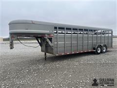 2002 Corn Pro SG-24 75 24' T/A Livestock Trailer 