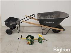 Wheel Barrow & Lawn Spreader 