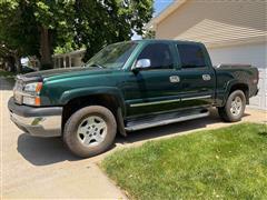 2004 Chevrolet Silverado 1500 Z71 4x4 Crew Cab Pickup 