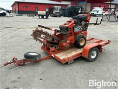 2010 DitchWitch RT12 Walk-Behind Trencher W/Trailer 