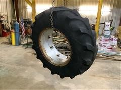 Case IH 7140 16.9R28 Front Tire And Wheel 