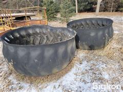 Turned Tire Feed Bunks 