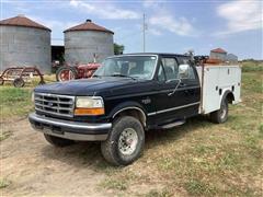 1996 Ford F250 4x4 Extended Cab Utility Truck 