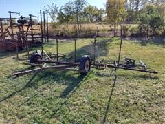 24' Folding Drag Harrow W/Cart 