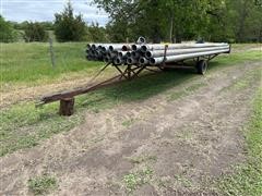 Irrigation Pipe And Pipe Trailer 