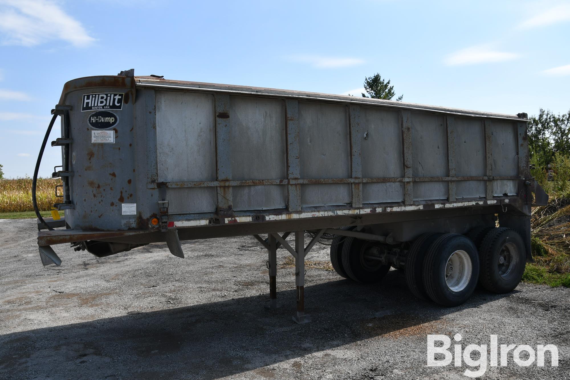 1997 Hilbilt 22" T/A End Dump Trailer 