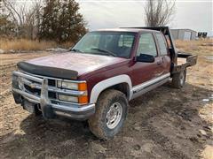1994 Chevrolet 2500 4x4 Extended Cab Flatbed Pickup 