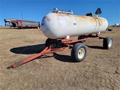 1000 Gallon Anhydrous Ammonia Tank & Trailer 