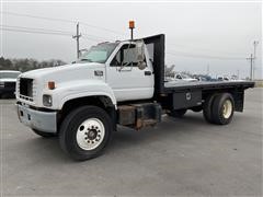 1999 GMC C7500 4x2 Stake Flatbed Truck 