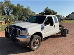 2003 Ford F450 4x4 Extended Cab & Chassis W/Powerstroke 