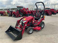 2022 Mahindra EMax 20S Compact Utility Tractor W/Loader & Mower 