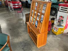 Wooden Magazine Display 