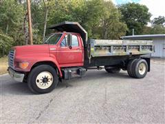 1997 Ford F800 S/A Dump Truck 