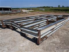 26'x4'x28" Deep Guard Rail Bunks 