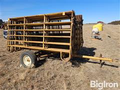 Baasch 10' Portable Corral Panels W/Cart 