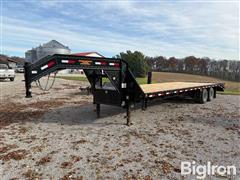 2009 Load Max 25+5x101 T/A Gooseneck Flatbed Trailer 