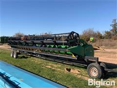 2008 John Deere 635F HydraFlex Platform Header W/Trailer 