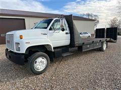 1992 GMC C6000 TopKick S/A Flatbed Truck 