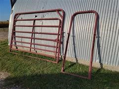 10' Corral Archway Gate W/Alley Way Arch 