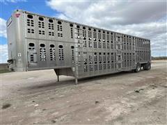 2009 Wilson PSDCL-402 53’ T/A Spread Axle Livestock Trailer 