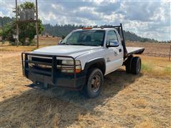 2001 Chevrolet Silverado 3500 4x4 Flatbed Pickup 