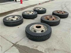 225/70R19.5 Commercial Drive Tires & Rims 