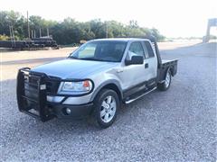 2007 Ford F150 4x4 Extended Cab Flatbed Pickup 