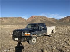 1995 Ford F250 XLT 4x4 Extended Cab Service Pickup 