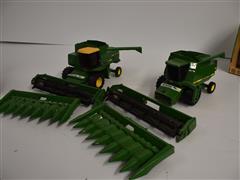 John Deere Die-cast Combines 