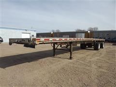 1986 Raven T/A Spread Flatbed Trailer 