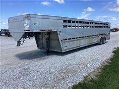 2002 Eby 32' Aluminum T/A Livestock Trailer 