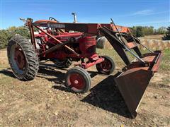 1942 McCormick Farmall H 2WD Tractor W/Farmhand Loader 