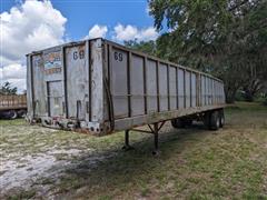 1965 Miller T/A Citrus Trailer W/Removeable Sides 