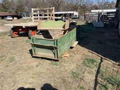 Antique Wagon Box W/Seat 