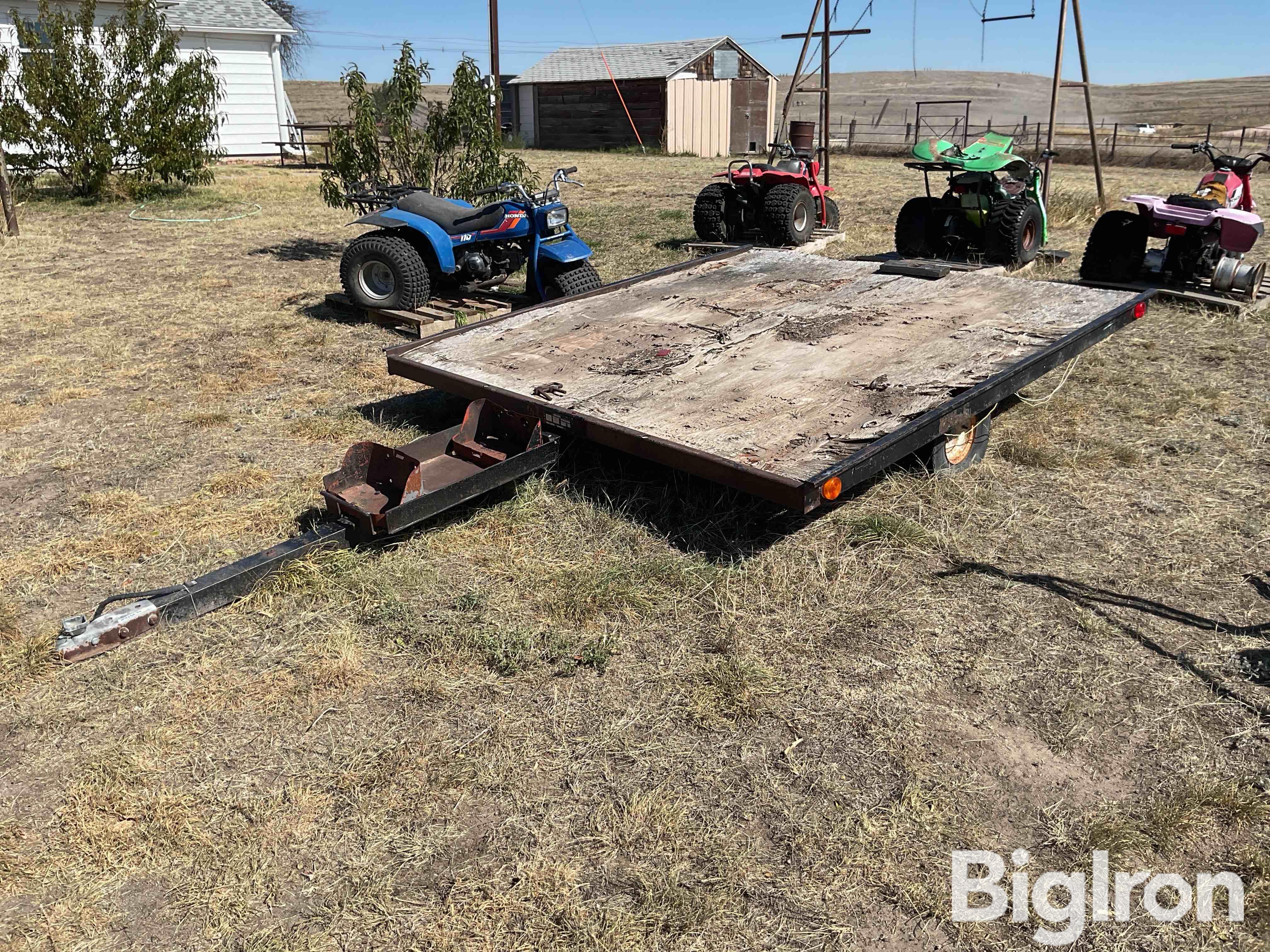 1980 Balco Tilt Bed Snowmobile Trailer 