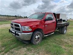 2012 RAM 3500 HD 4x4 Dually Flatbed Pickup 