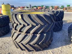 650/65R38 Tires On John Deere 10-Bolt Rims (BID PER UNIT) 