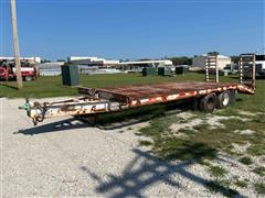 2001 Duo Lift T258-85BT3 T/A Deckover Flatbed Trailer 