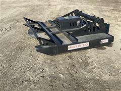 JCT 6’ Brush Mower Skid Steer Attachment 