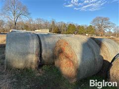 4x5 Round Bales Of Prairie/bermuda Grass Hay 