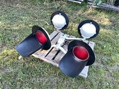 Safetran Vintage Railroad Crossing Lights 