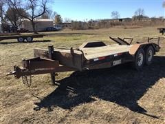 2011 Finish Line BC1485 T/A Flatbed Trailer 