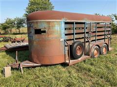 1981 Circle L Trailers 6x16’ T/A Livestock Trailer 