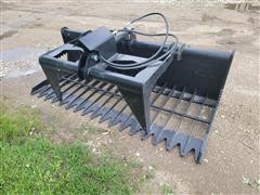 2022 Kit Container Rock/Brush Grapple Skid Steer Attachment 