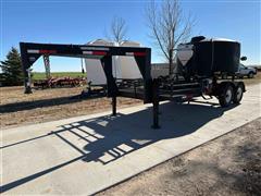 2013 J D Skiles 1300-Gallon T/A Cone Bottom Nurse Trailer W/Pump & Inductor 