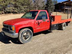 1996 Chevrolet C3500 2WD Flatbed Service Pickup 